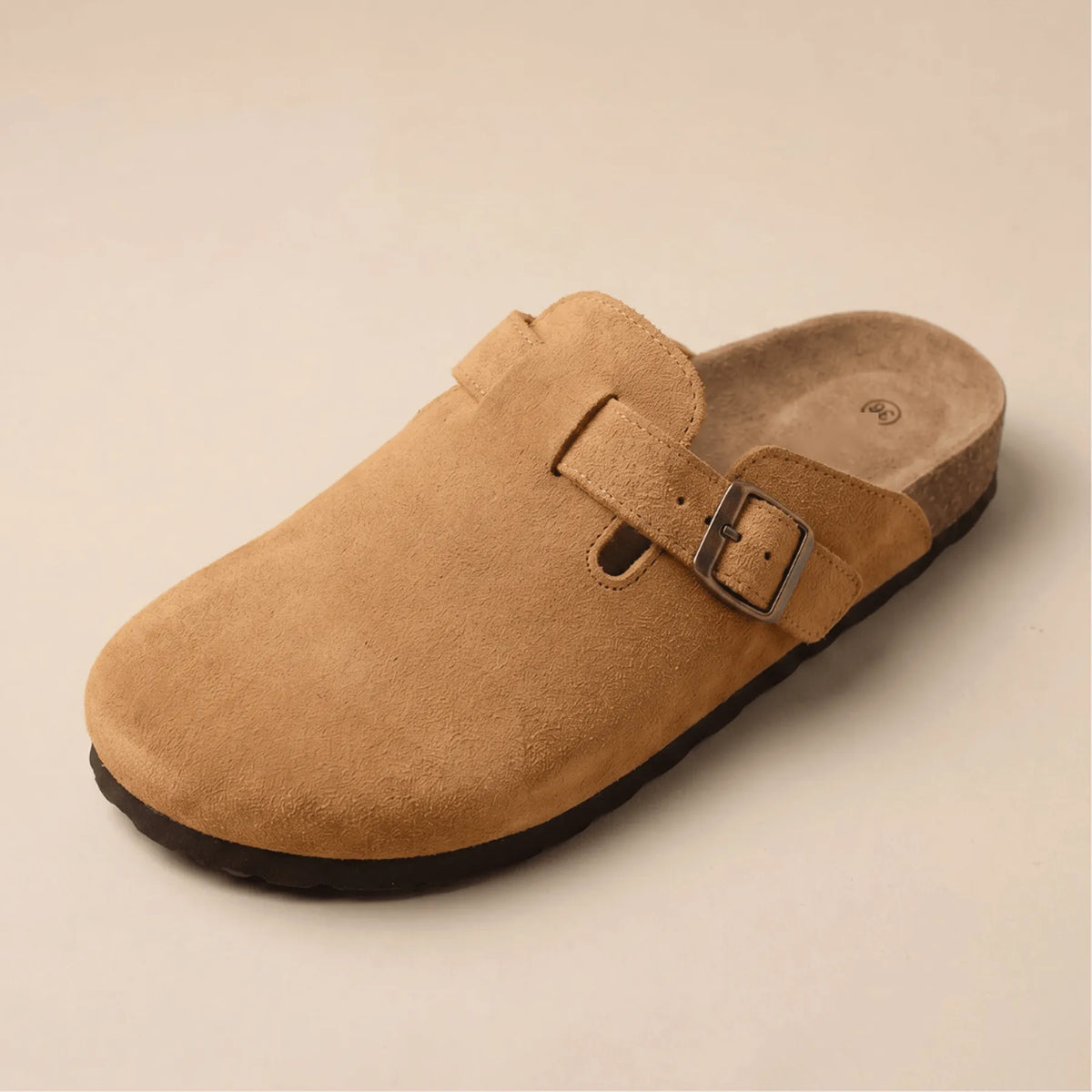 Genuine Suede Clogs by Luxenne