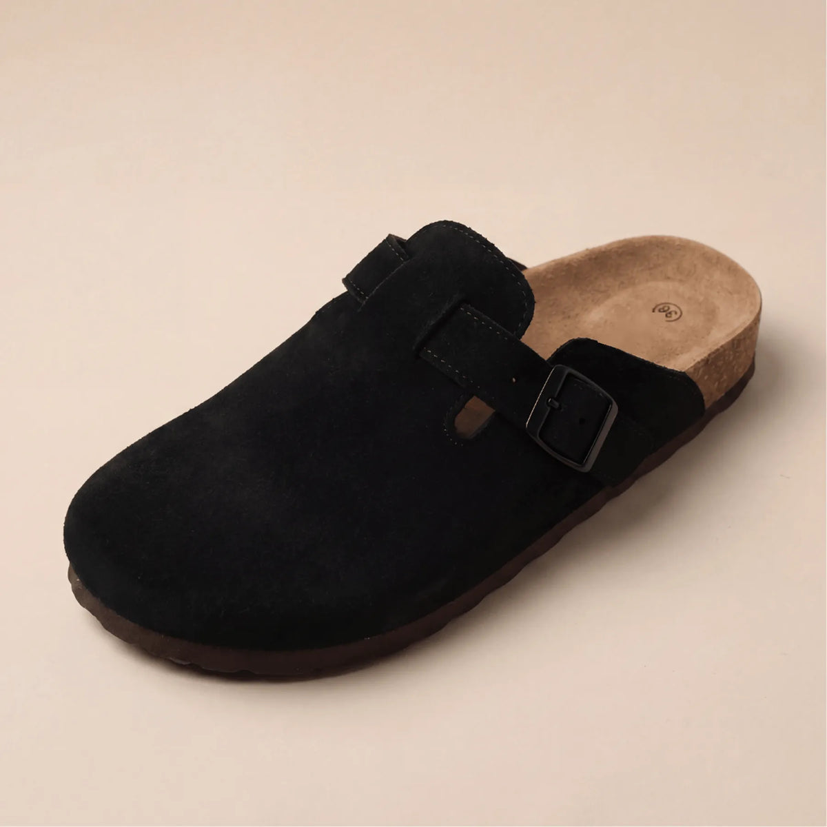 Genuine Suede Clogs by Luxenne