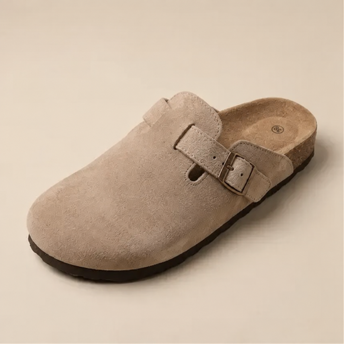 Genuine Suede Clogs by Luxenne