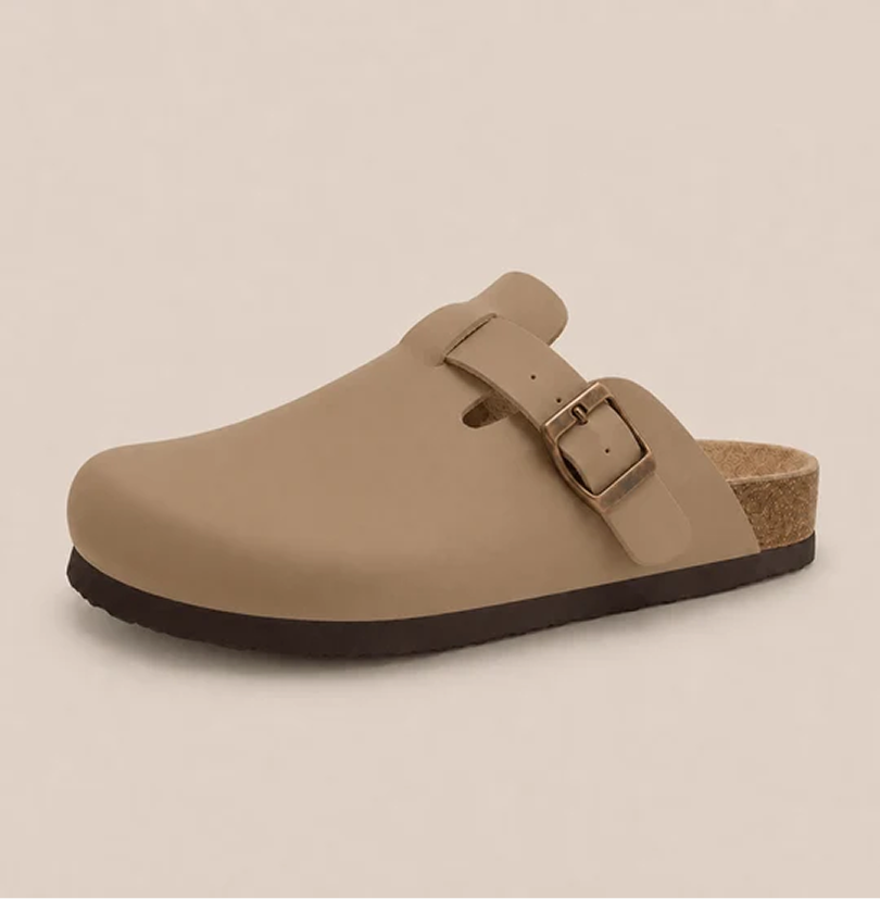 Smooth Vegan Leather Clogs by Luxenne
