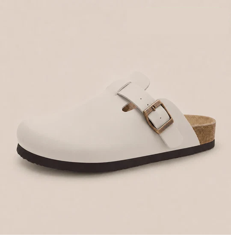 Smooth Vegan Leather Clogs by Luxenne
