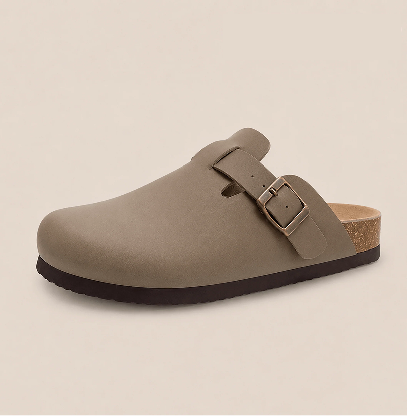 Smooth Vegan Leather Clogs by Luxenne