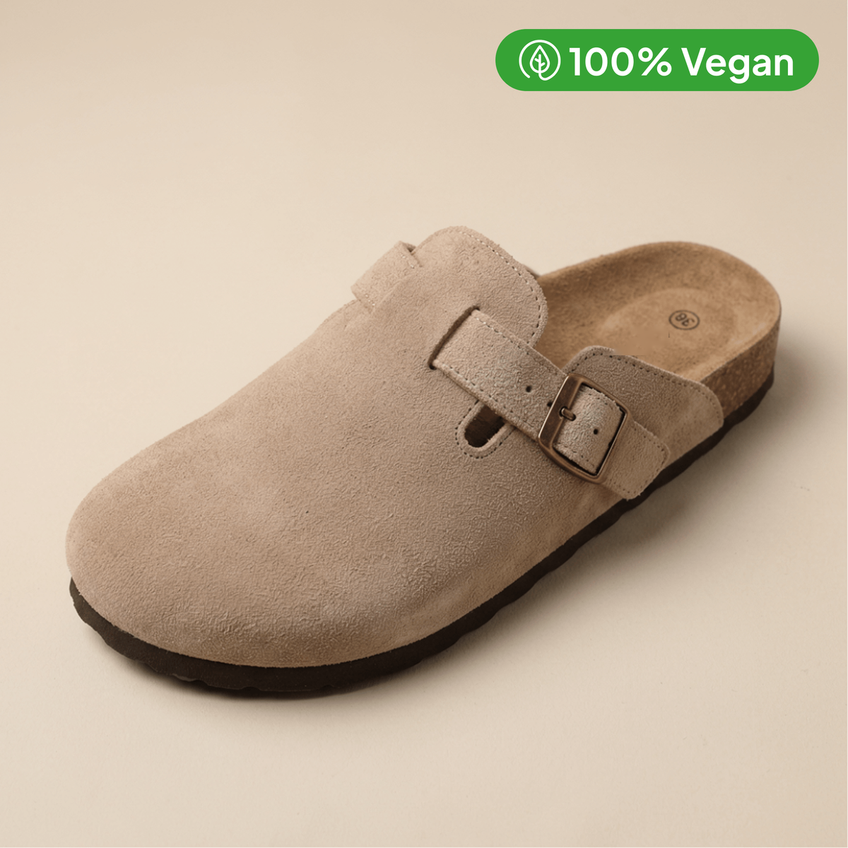 100% Vegan Suede Clogs by Luxenne