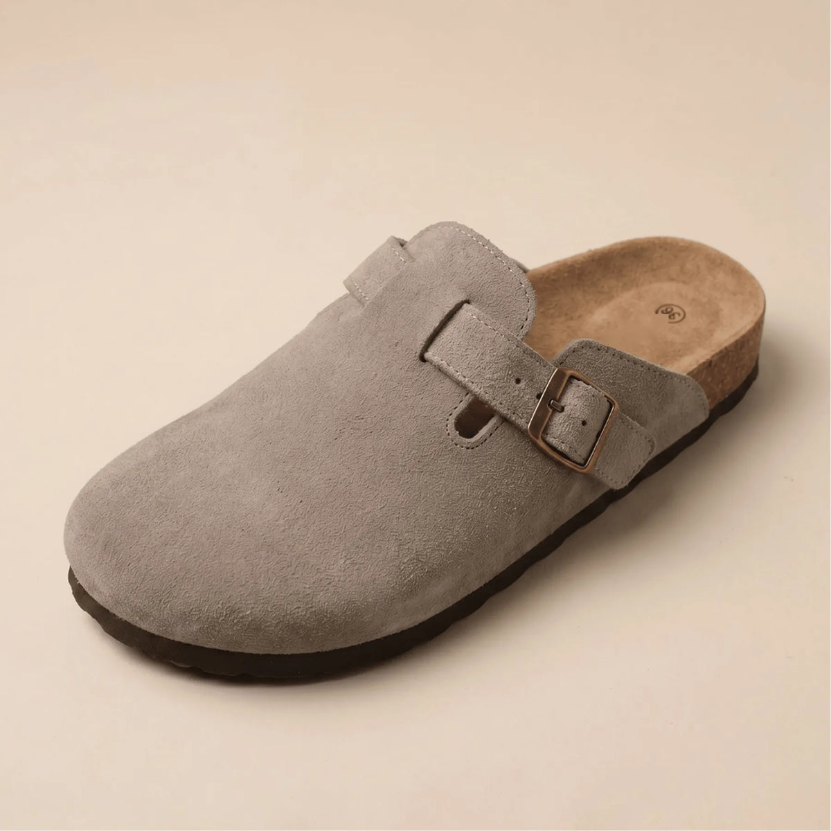 Genuine Suede Clogs by Luxenne