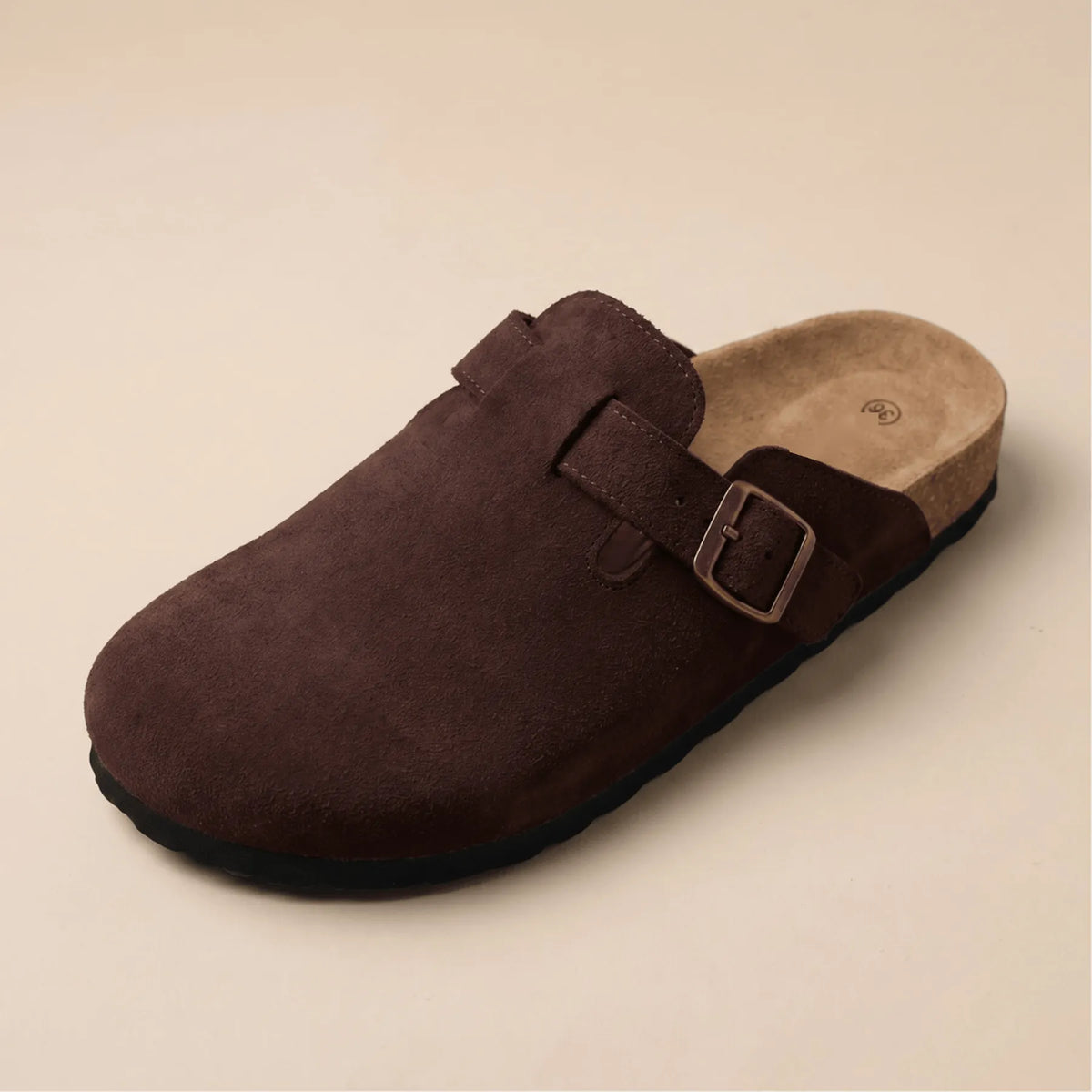 Genuine Suede Clogs by Luxenne