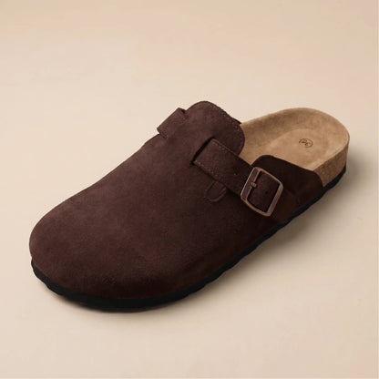 Genuine Suede Clogs by Luxenne