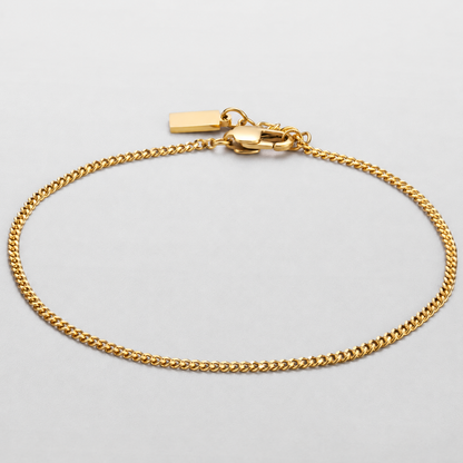 Minimal Curb Bracelet