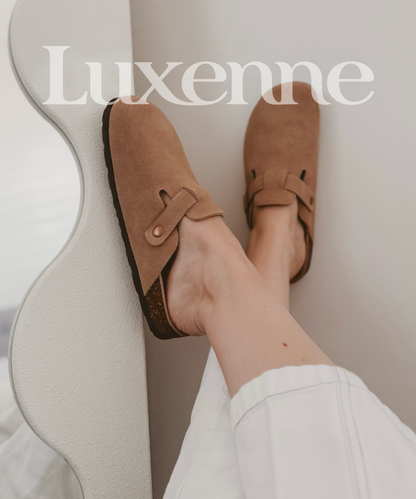 Genuine Suede Clogs by Luxenne