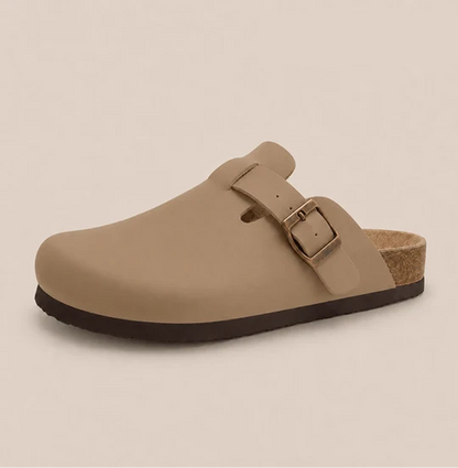 Smooth Vegan Leather Clogs by Luxenne