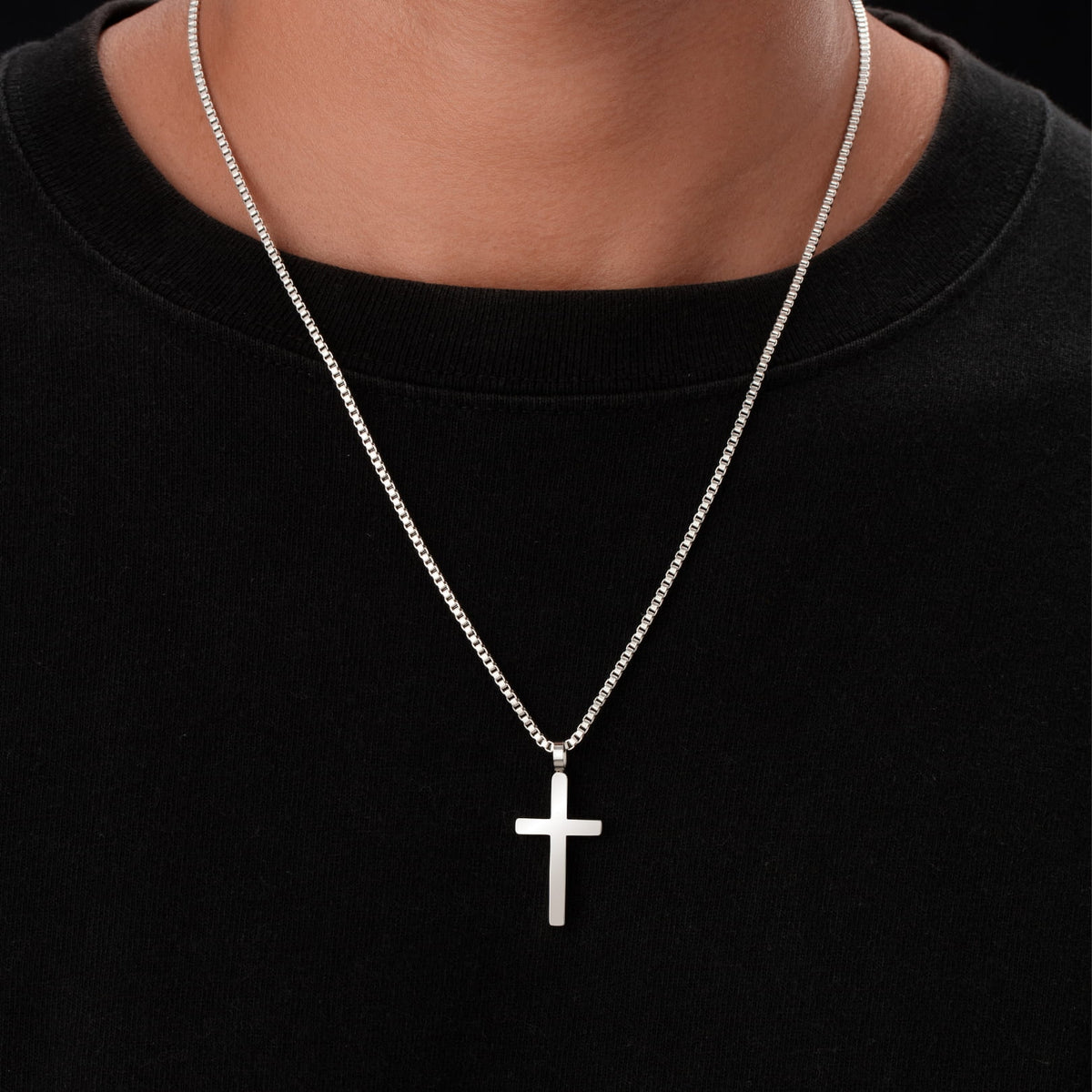 Classic Cross & Box Chain