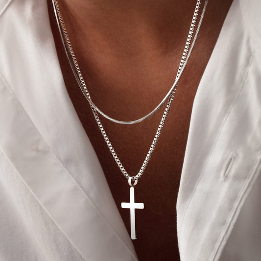Classic Cross Necklace Duo