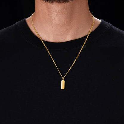 Minimal Pendant & Curb Chain