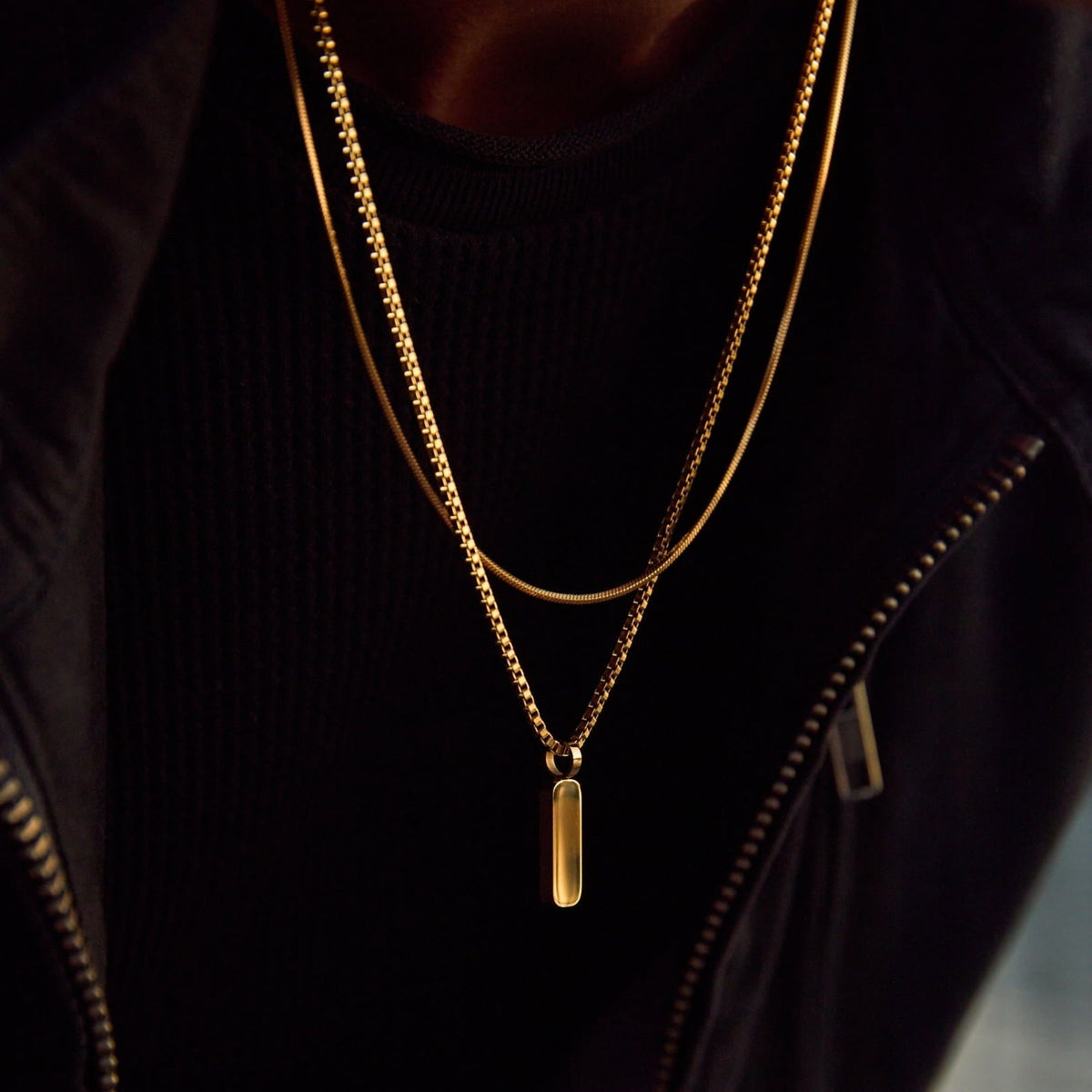 Minimal Pendant Necklace Duo