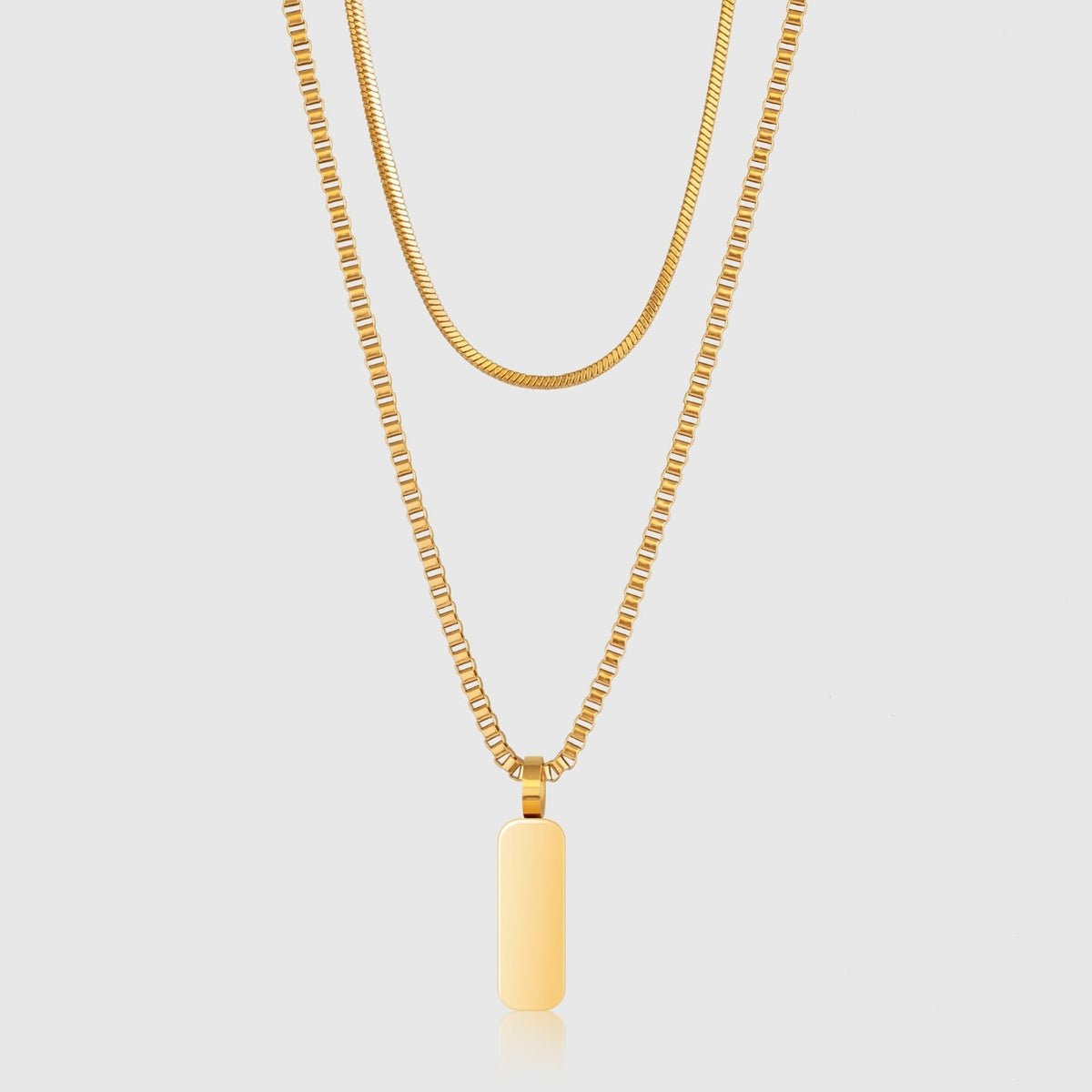 Minimal Pendant Necklace Duo