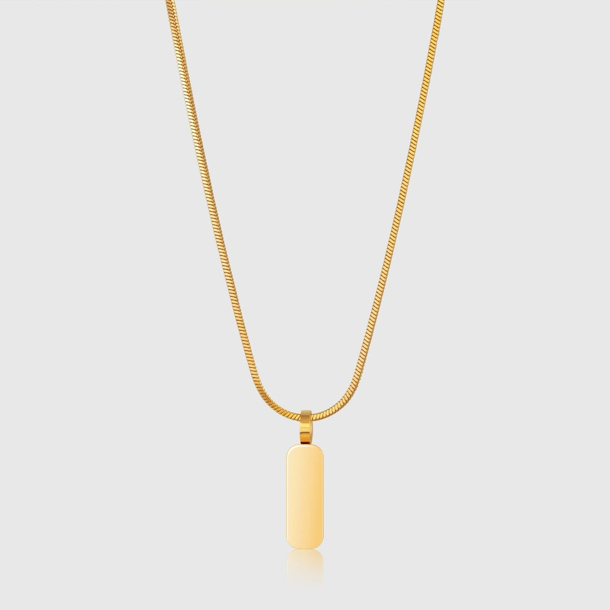Minimal Pendant & Square Chain